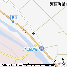 鳥取県鳥取市河原町釜口610周辺の地図