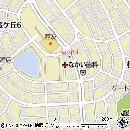 岐阜県可児市桜ケ丘周辺の地図