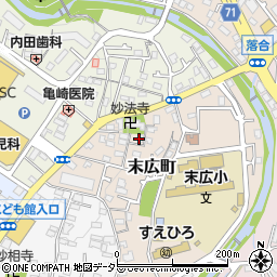 神奈川県秦野市末広町3周辺の地図