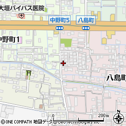 岐阜県大垣市八島町2598-2周辺の地図