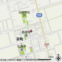 滋賀県長浜市室町周辺の地図