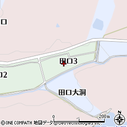愛知県犬山市田口3丁目周辺の地図
