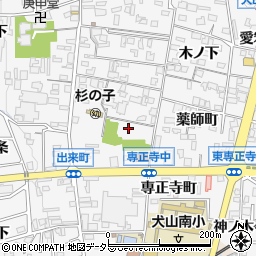 愛知県犬山市犬山（南古券）周辺の地図