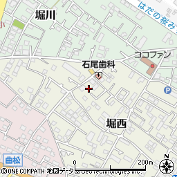 神奈川県秦野市堀西69周辺の地図