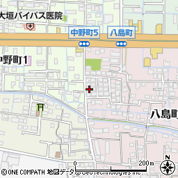 岐阜県大垣市八島町2598-3周辺の地図