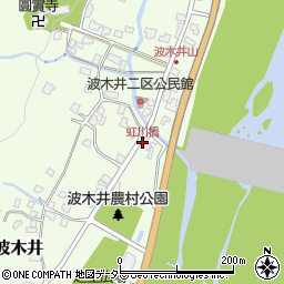 虹川橋周辺の地図