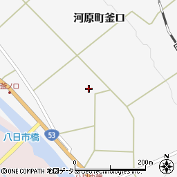 鳥取県鳥取市河原町釜口周辺の地図