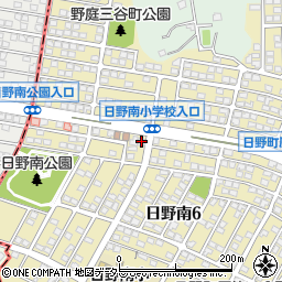 ファミリーマート日野南六丁目店周辺の地図