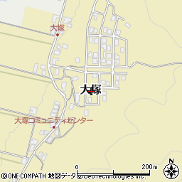 兵庫県養父市大塚周辺の地図