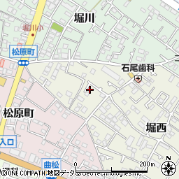 神奈川県秦野市堀西128周辺の地図