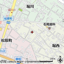 神奈川県秦野市堀西128-1周辺の地図