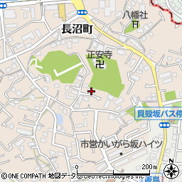 神奈川県横浜市栄区長沼町603-7周辺の地図