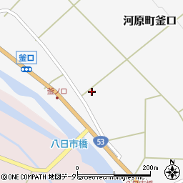 鳥取県鳥取市河原町釜口622周辺の地図