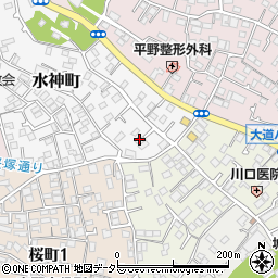 神奈川県秦野市水神町2-13周辺の地図