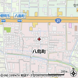 岐阜県大垣市八島町43周辺の地図
