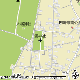 湊神社周辺の地図