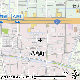 岐阜県大垣市八島町65周辺の地図