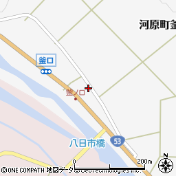 鳥取県鳥取市河原町釜口1416周辺の地図