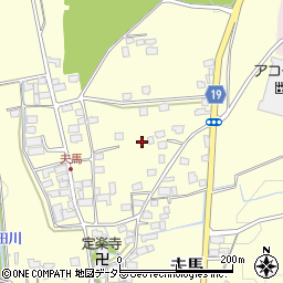 滋賀県米原市夫馬周辺の地図