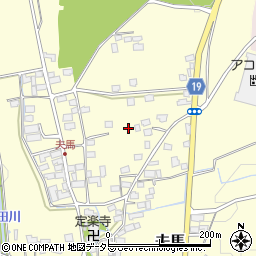 滋賀県米原市夫馬周辺の地図