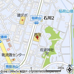 西友藤沢石川店周辺の地図