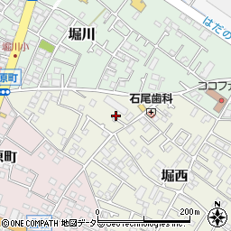神奈川県秦野市堀西131周辺の地図