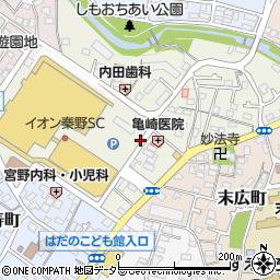 神奈川県秦野市入船町周辺の地図