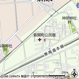 岐阜県大垣市新開町1221周辺の地図