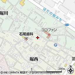 神奈川県秦野市堀西65周辺の地図