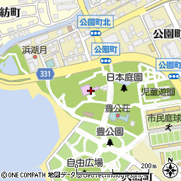 長浜城周辺の地図