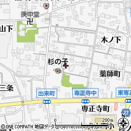 徳授寺周辺の地図