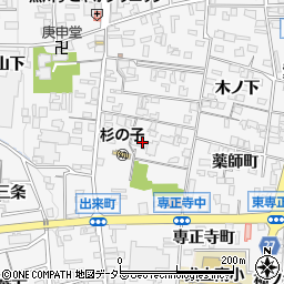 授徳寺周辺の地図