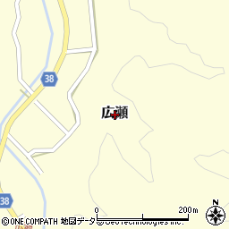 鳥取県倉吉市広瀬周辺の地図