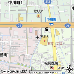 岐阜県大垣市八島町123周辺の地図