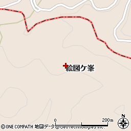岐阜県多治見市小名田町絵図ケ峯周辺の地図
