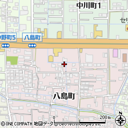 岐阜県大垣市八島町24周辺の地図
