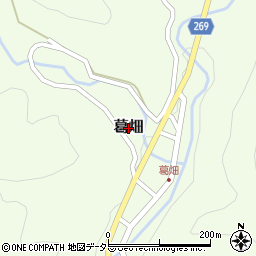 兵庫県養父市葛畑周辺の地図