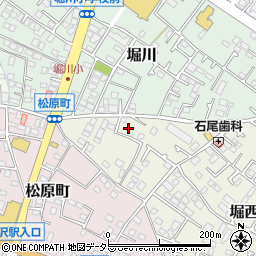 神奈川県秦野市堀西133周辺の地図