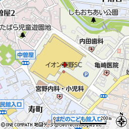 イオン秦野ショッピングセンター周辺の地図