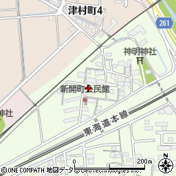 岐阜県大垣市新開町1255周辺の地図
