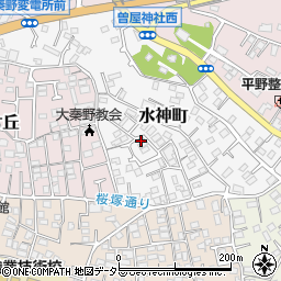 神奈川県秦野市水神町6-11周辺の地図