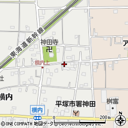 神奈川県平塚市横内952周辺の地図