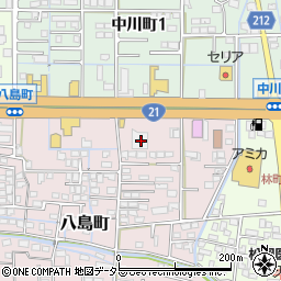 岐阜県大垣市八島町84周辺の地図