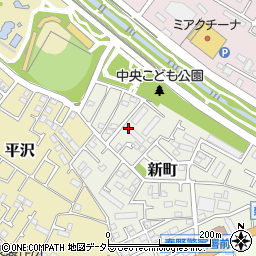 神奈川県秦野市新町周辺の地図