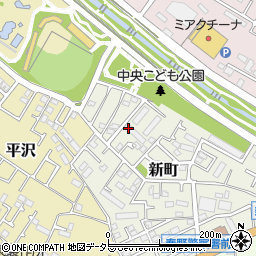 神奈川県秦野市新町周辺の地図