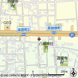 くねくねラーメン 大垣R21店周辺の地図