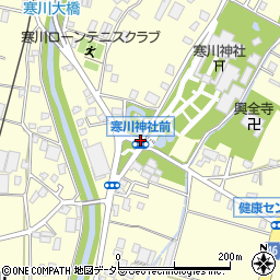 寒川神社前周辺の地図