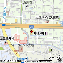 東海マツダ大垣バイパス店周辺の地図