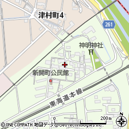 岐阜県大垣市新開町1258-2周辺の地図