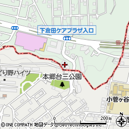 横浜市下倉田地域ケアプラザ周辺の地図
